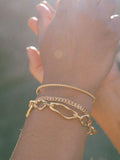 Ottoman Hands Etta chain bracelet gold (British brand)