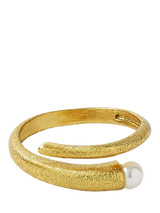 John Lewis Ottoman Hands Avalon Swirl Pearl Ring, Gold- Buy online at McGrocer