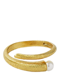 Ottoman Hands Avalon Swirl Pearl Ring gold adjustable, UK version