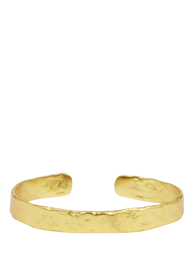Ottoman Hands gold textured cuff bracelet, imported from the UK