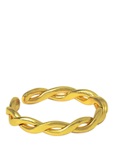 John Lewis Ottoman Hands Blair Twist Chain Ring, Gold, Adjustable Ring- Buy online at McGrocer