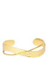 John Lewis Ottoman Hands Evenness Textured Gold Cuff Bracelet Adjustable 20-25cm- Buy online at McGrocer