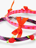 Stych kids bow and rose headband pack of 2 pink, UK version