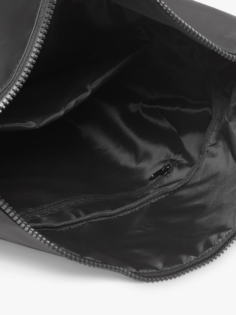 Lyle & Scott rolltop backpack jet black, imported from the UK