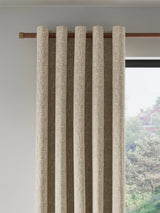 John Lewis John Lewis Distressed Velvet Pair Lined Eyelet Curtains - Champagne- Buy online at McGrocer
