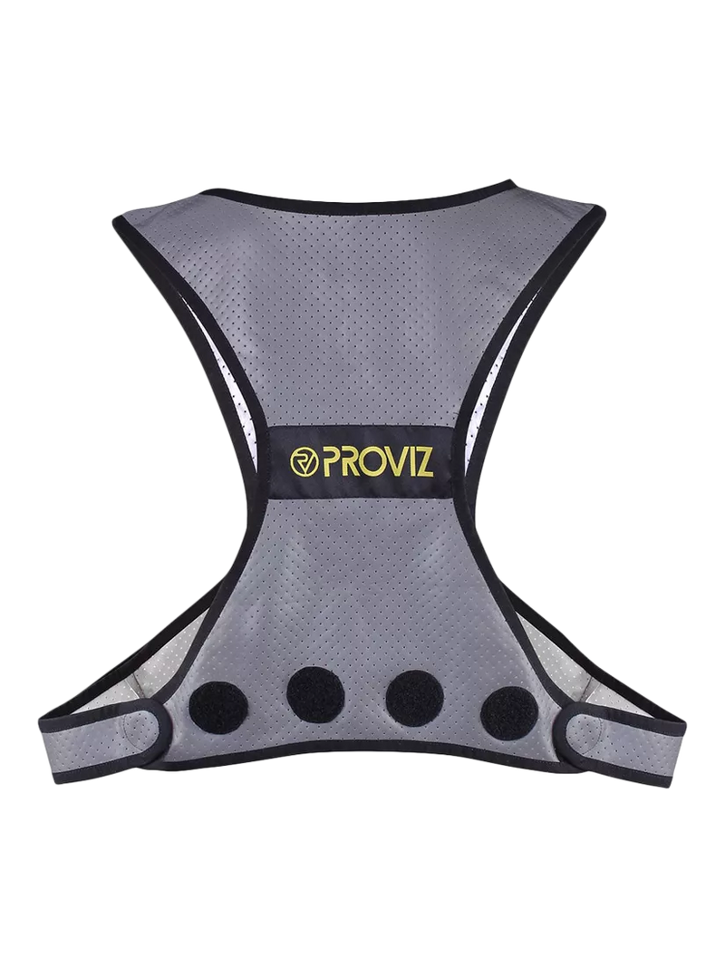 Proviz reflective running vest in silver, British brand