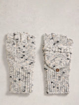 John Lewis White Stuff Spacedye Mittens Grey/Multi Gloves- Buy online at McGrocer