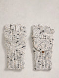 White Stuff spacedye mittens grey multi British brand