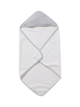 John Lewis MORI Baby Hooded Towel White- Buy online at McGrocer