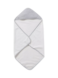MORI hooded baby bath towel white - British product