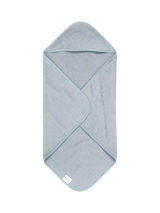 John Lewis MORI Baby Cotton Hooded Baby Towel Bluebird- Buy online at McGrocer