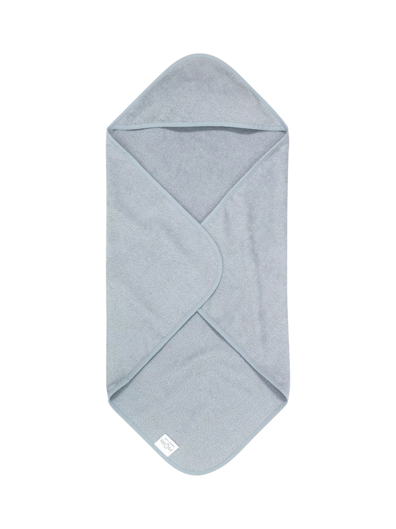 MORI baby hooded towel in Bluebird (British brand)