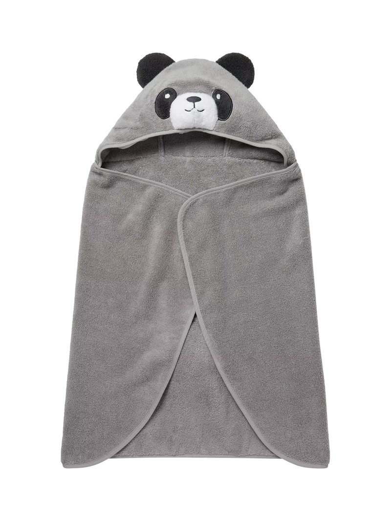 MORI baby hooded towel panda grey, UK version