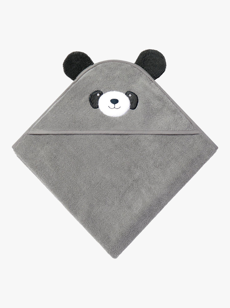 MORI baby hooded towel panda grey, UK version