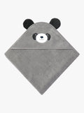 MORI baby hooded towel panda grey, UK version