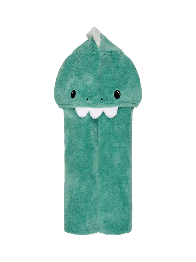 John Lewis MORI Baby Cotton Dinosaur Hooded Toddler Towel Dino- Buy online at McGrocer