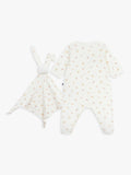 Petit Bateau babygrow gift set with floral pattern, imported from the UK