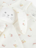 Petit Bateau babygrow gift set with floral pattern, imported from the UK