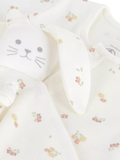 Petit Bateau babygrow gift set with floral pattern, imported from the UK