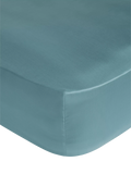 John Lewis 300 Thread Count Fitted Sheet containing TENCEL™ Lyocell, Blue, Double
