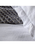 Christy Organic Retreat Ruffle double duvet cover set, imported from the UK