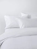 John Lewis white satin stripe duvet cover set single British brand