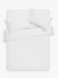 John Lewis 300 Thread Count Double Duvet Cover Set containing TENCEL™ Lyocell, White