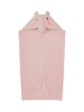MORI Peppa Pig hooded bath towel in pink (British brand)