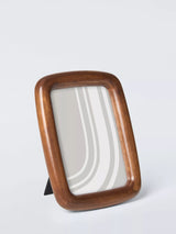 John Lewis John Lewis Organic Curved Wood Photo Frame, Dark Walnut, FSC-Certified Pine - 10x15cm- Buy online at McGrocer