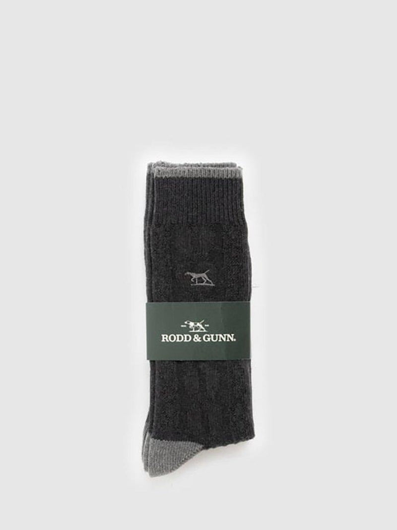 Rodd & Gunn cable knit socks two pack, imported from the UK