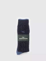 John Lewis Rodd & Gunn Cable Knit Cotton Blend Socks, Pack of 2- Buy online at McGrocer