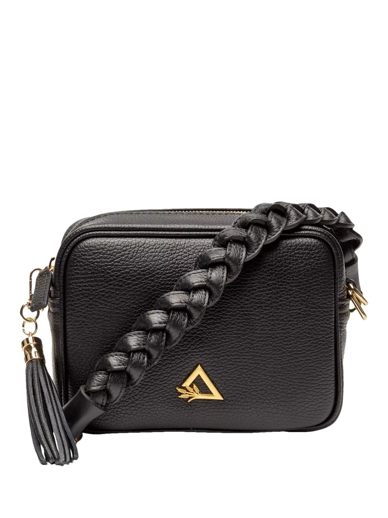 Hay Life leather camera bag black, imported from the UK