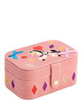 Stych kids' velour unicorn jewellery box pink, UK version