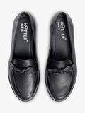 Hotter Amber Smart Wedge loafers with decorative bow (British brand)