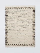 John Lewis John Lewis Alder Border Hand Woven Wool Rich Rug, Natural, 120 x 180 cm- Buy online at McGrocer