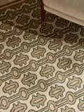 Sanderson Matmi abstract rug avocado green 200x140cm - British product
