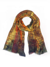 John Lewis Alie Street Celestine Wool Rich Scarf Golden Amber 180cm x 70cm- Buy online at McGrocer
