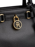 Tommy Hilfiger black leather crossbody bag - British product