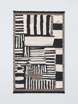John Lewis John Lewis Arezo Kelim Hand Woven Pure Wool Rug, Black, 180 x 120cm- Buy online at McGrocer