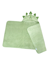 John Lewis JoJo Maman Bébé Kids' Large Dinosaur Hooded Towel Green- Buy online at McGrocer