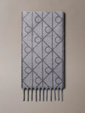 Calvin Klein wool blend logo scarf in charcoal (British brand)