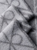 Calvin Klein wool blend logo scarf in charcoal (British brand)
