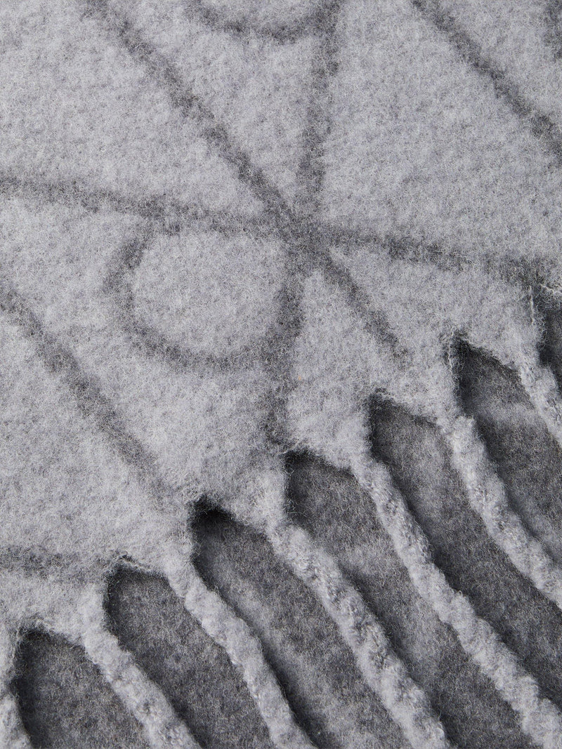 Calvin Klein wool blend logo scarf in charcoal (British brand)