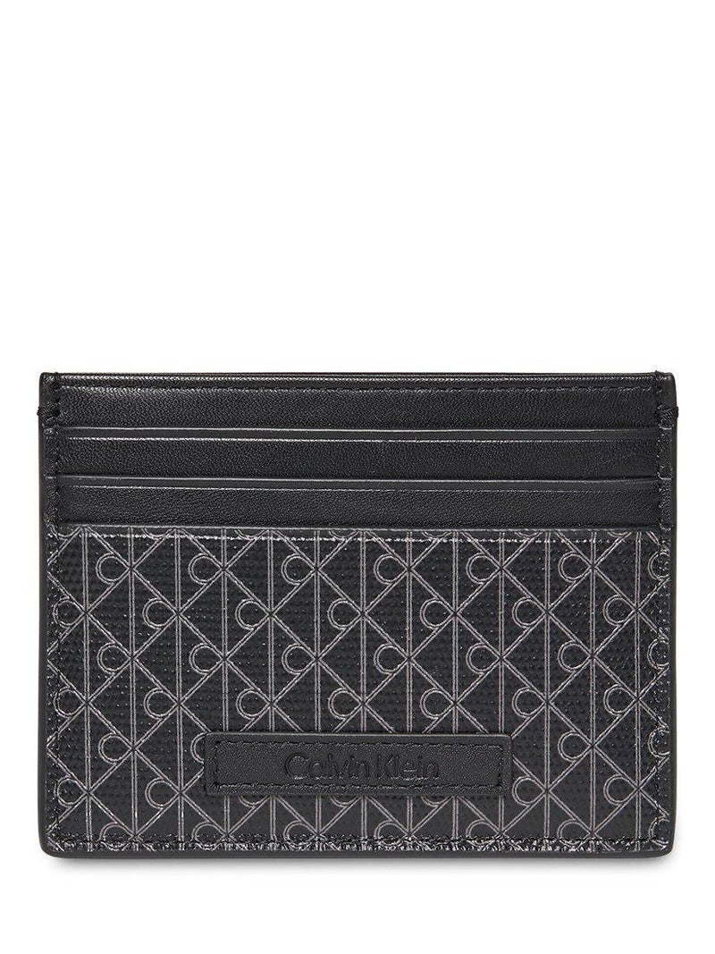 Calvin Klein monogram card holder black (British brand)