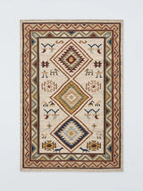 John Lewis John Lewis Nadia Motif Kelim Flatweave Wool Rich Rug, Multi, 180 x 120 cm- Buy online at McGrocer
