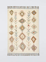 John Lewis John Lewis Zahar Berber Wool Rich Hand Woven Area Rug, White/Multi, 180 x 120 cm- Buy online at McGrocer