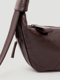 HUSH leather crescent boho bag with adjustable strap (British brand)