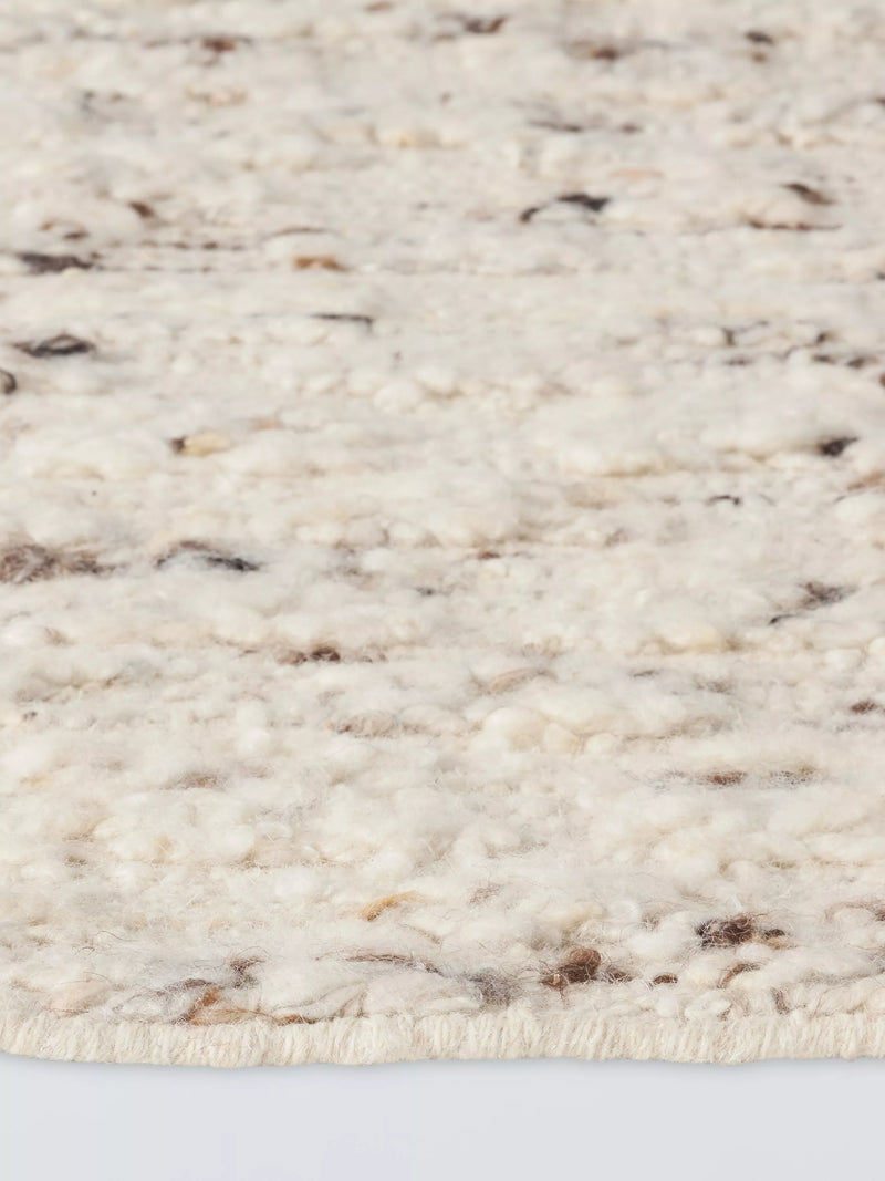 John Lewis Brook Chunky Hand Woven Wool Rich Rug 180x120cm, imported from the UK