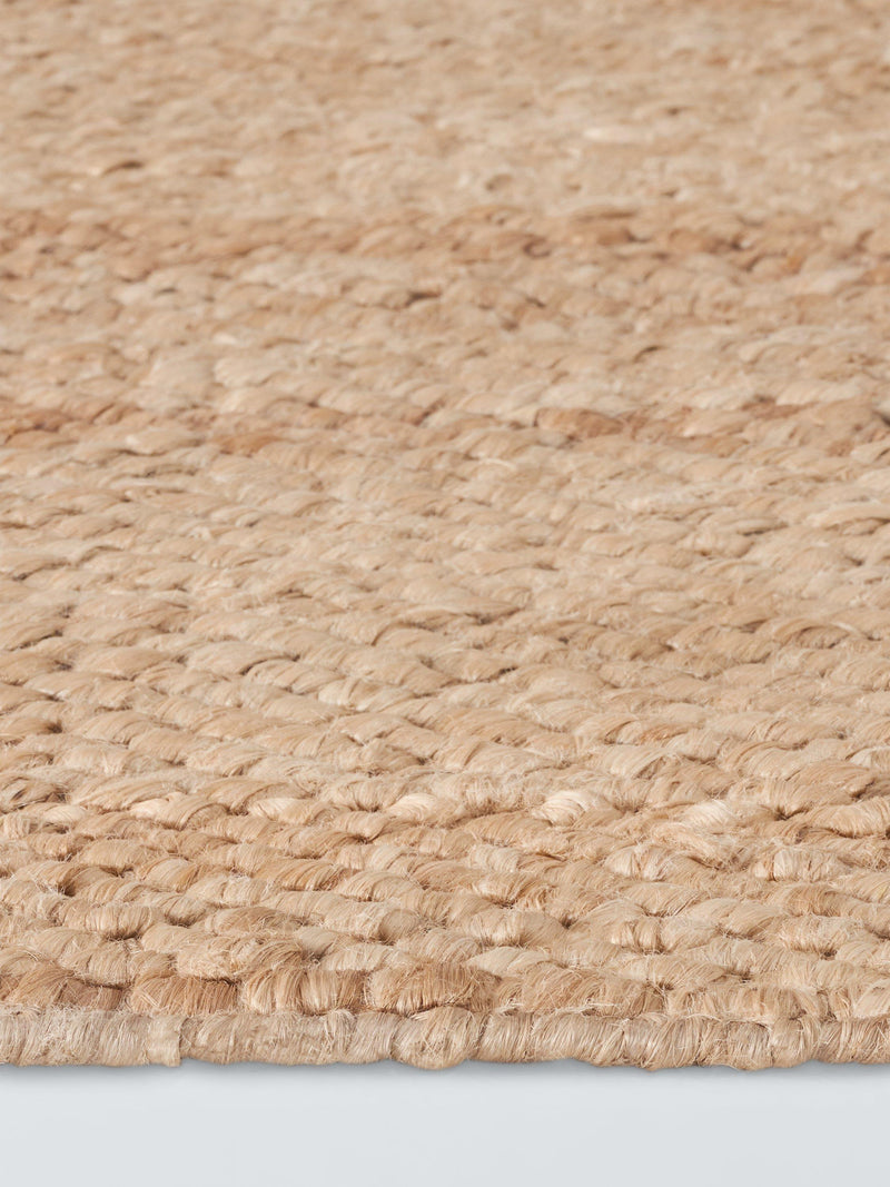 John Lewis chunky hand woven jute rug 180x120cm, imported from the UK
