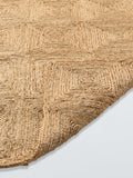 John Lewis jute hand-woven rug diamond texture 180x120cm, imported from the UK
